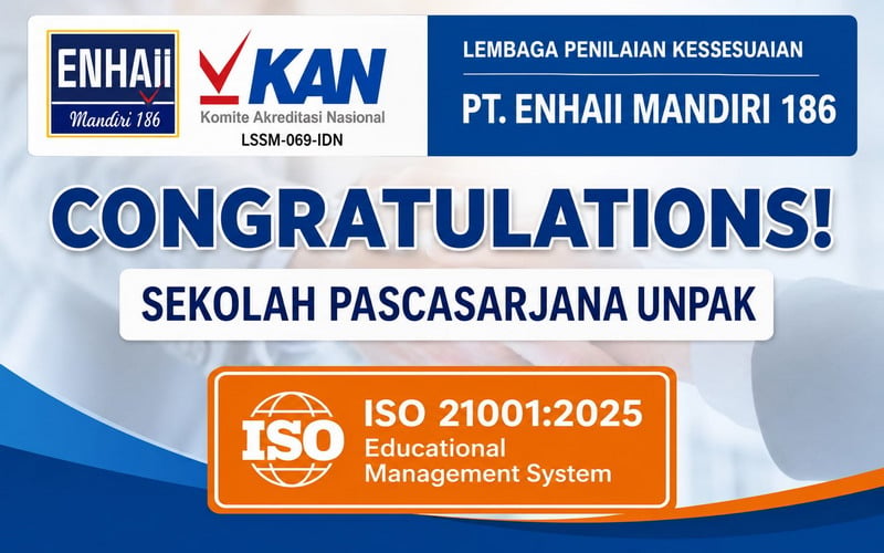 Magister Ilmu Komputer SPs Unpak Laksanakan Audit Eksternal ISO 21001:2025